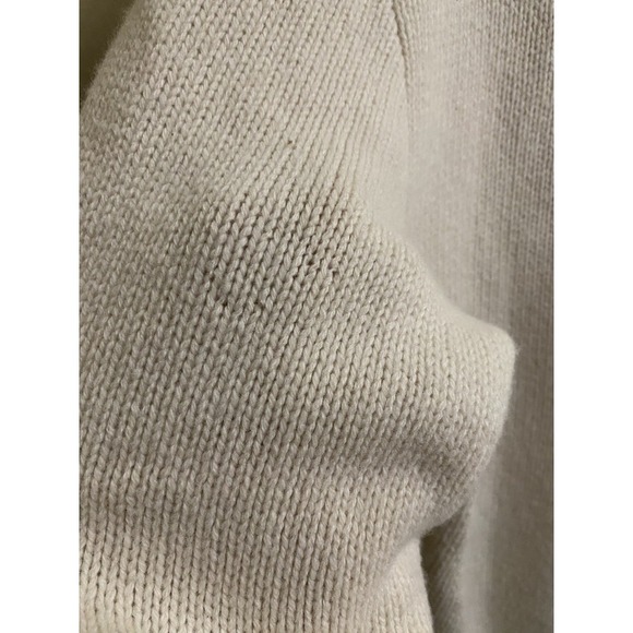 Vintage Polo Ralph Lauren 100% Lambs Wool Sweater Size L Asymmetrical Neck Zip - Picture 13 of 16
